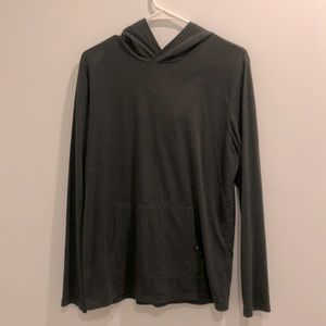 Threads 4 Thought Nate Baseline long sleeve hoodie. Dark green. Medium